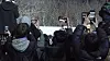 A scene from the film 'Fanatic' where fans are filming with their phones hoping to catch sight of their favorite celebrities. [AUD]