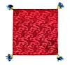 Different types of red bojagi, or traditional wrapping cloth, were used to wrap a seal [NATIONAL PALACE MUSEUM OF KOREA]