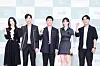 From left, actors Seo Ye-ji, Kim Soo-hyun, Oh Jung-se, Park Gyu-young and director Park Shin-woo pose for the camera at online press event on Thursday. [TVN]
