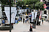 A street in Myeong-dong, central Seoul, usually crowded with tourists and shoppers, is seen almost empty Saturday. [YONHAP]