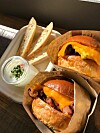 Eggsluts products, clockwise from left: The Slut, the Farefax and the Bacon, Egg and Cheese. [SPC SAMLIP]