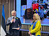 Ukrainian Ambassador to Korea Dmytro Ponomarenko, left, and Maria Castillo-Fernandez, ambassador of the European Union to Korea, address the audience at the opening ceremony of a photo exhibition dedicated to Ukraine as the country marks the first year of its invasion by Russia on Friday. [ESTHER CHUNG]