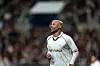 Barcelona legend Javier Mascherano smiles after scoring a goal at Seoul World Cup Stadium on Sunday. [YONHAP]