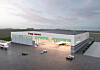 T'way Air's rendered image of the airline's envisioned maintenance facility at Incheon International Airport. [YONHAP]