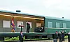 A new black SUV with a Mercedes-Benz logo is spotted at North Korean leader Kim Jong-un's speech on measures to support flood victims during his visit to a temporary shelter in Uiju County in North Pyongan in this photo released by the state-run Korean Central News Agency on Aug. 10. [YONHAP]