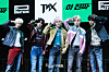 Boy band TNX poses for photos during a showcase held on March 26 at Yes24 Wanderloch Hall in western Seoul for the release of its fourth EP “For Real?” [DANIELA GONZALEZ PEREZ]