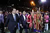 President Yoon Suk Yeol attends the opening ceremony of the Great Baekje Festival held in Gongju, South Chungcheong, on Saturday. Few hours earlier he arrived from New York where he attended the UN General Assembly since Monday. [PRESIDENTIAL OFFICE]