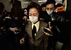 Justice Minister Choo Mi-ae is surrounded by reporters at the National Assembly on Wednesday. [YONHAP]