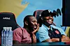 From left: Manchester City ambassadors Shaun Wright-Phillips and Joleon Lescott chat during a gaming event held at Lotte World in southern Seoul on July 28. [GEN. G ESPORTS]