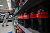 Bottles of Coca-Cola Zero Sugar are displayed at a discount mart in Seoul on Oct. 9. [YONHAP]