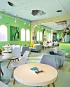 Art x Shift in Jung District, central Seoul is an art gallery cafe that mixes up vibrant colors accordingly to the exhibitions it conducts. [OFFICIAL INSTAGRAM PAGE]