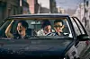 A scene from the new Netflix film ″Seoul Vibe″ which premiered Aug. 26. From left are actors Lee Kyu-hyun, Ong Seong-wu and Yoo Ah-in