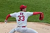 St. Louis Cardinals starting pitcher Kim Kwang-hyun delivers during the first inning of an interleague baseball game against the Chicago White Sox in Chicago on Sunday. [AP/YONHAP]
