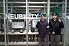 Neubility Vice President Kang Kee-hyuk, left, and Neubility CEO Lee Sang-min at the Neubility office in Seongdong District, eastern Seoul [CHO YONG-JUN]