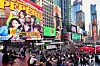 Pepero Day hits Times Square in New York, taking over a digital billboard on Monday to celebrate the unofficial holiday. [LOTTE WELLFOOD]