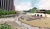 An image of the Gwanghwamun Gate where the woldae (terrace) is restored. [SEOUL METROPOLITAN GOVERNMENT]