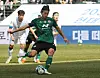 Jeonbuk Hyundai Motors' Cho Gue-sung takes a penalty during a K Leauge game against the Suwon Samsung Bluewings at Jeonju World Cup Stadium in Jeonju, North Jeolla on March 5. [YONHAP]