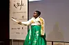 Mafo Laure, a French national in Korea, gives a pansori performance during the Cultural Communication Forum at Grand Hyatt Seoul in Yongsan District, central Seoul, on Thursday. [CICI]