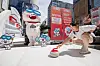 Korean curler Kim Kyung-ae takes part in the ″Gangwon 2024 in Myeongdong″ in the square outside Myeongdong Theater in Myeong-dong, central Seoul on Saturday. Kim Kyung-ae and teammate Kim Cho-hee, both part of the famous Team Kim that took silver at the 2018 PyeongChang Winter Olympics, attended the event, organized to promote the 2024 Gangwon Youth Winter Olympics set to kick off throughout Gangwon on Jan. 19, 2024. [GANGWON YOUTH OLYMPICS ORGANIZING COMMITTEE]