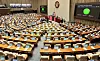 The Special Act for the Livelihood Recovery Support Funds passes on Aug. 2 in the National Assembly plenary session, with 186 out of 187 attending members voting in favor, and one against, out of the 300 total members. [JEON MIN-GYU]