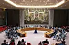 The United Nations Security Council holds an emergency meeting on the situation in Ukraine at the UN headquarters in New York, on Tuesday. [XINHUA/YONHAP]