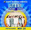 ABC's morning show 'Good Morning America' announced Monday that BTS will open its 'Good Morning America' 2021 Summer Concert Series on May 28. [SCREEN CAPTURE]
