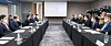 Minister of Trade, Industry and Energy Lee Chang-yang at a meeting with the CEOs of Korea's largest battery makers - LG Energy Solution, SK On and Samsung SDI - as well as executives from related companies, including Hyundai Motor, Posco Chemical and Korea Mine Rehabilitation and Mineral Resource Corporation, at a hotel in Seoul on Tuesday. [MINISTRY OF TRADE, INDUSTRY AND ENERGY]