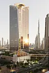 A rendered image of an office building project commissioned by the Dubai International Financial Center [YONHAP]