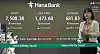 A screen in Hana Bank's trading room in central Seoul shows the Kospi opening on April 1. [YONHAP]