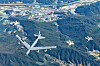 A U.S. B-52 strategic bomber flies over the Peninsula on Tuesday alongside Korean Air Force F-35A fighter jets. The B-52 landed on the Korean Peninsula for the first time when it touched down at Cheongju International Airport. The B-52 — commonly nicknamed the BUFF, or 'Big Ugly Fat Fellow' — flew over Seoul as it took part in Korea’s biggest arms fair ADEX, which officially started on Tuesday at Seoul Air Base in Seongnam, Gyeonggi. [KOREA AIR FORCE]