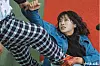 Scenes from cable channel OCN's drama ″The Uncanny Counter″ where actor Kim Se-jeong takes on the role of Do Ha-na, a mysterious exorcist with psychometric powers. [OCN]
