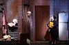 Singer and actor Im Chang-jung, left, during a scene from the musical ″Mrs. Doubtfire″ at Charlotte Theater in Songpa District, southern Seoul [YONHAP]