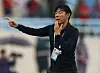 Indonesia coach Shin Tae-yong watches his squad take on Malaysia during the Southeast Asian Games on May 22, 2022. [REUTERS/YONHAP]