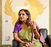 Sripriya Ranganathan, ambassador of India to Korea, speaks at the embassy in Seoul on Aug. 12 on the occasion of India's Independence Day. [WOO SANG-JO]