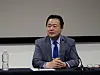 Korean Ambassador to the United States Cho Hyun-dong speaks with the press in Washington on Monday. [YONHAP]