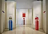 Louis Vuitton's ArtyCapucines handbags on display at southern Seoul's Louis Vuitton Maison Seoul [LOUIS VUITTON]