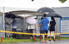 People wait in line to get tested for Covid-19 at a testing center in Daejeon on Thursday. [KIM SUNG-TAE]