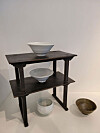 Bowls by ceramic artist Kwon Dae-sup now on view at Park Ryu Sook Gallery in Seoul. [MOON SO-YOUNG]