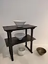 Bowls by ceramic artist Kwon Dae-sup now on view at Park Ryu Sook Gallery in Seoul. [MOON SO-YOUNG]