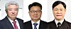 From left, Kim Hong-il, Korea Communications Commission chairman nominee; Oh Seok-hwan, vice education minister nominee; and Lee Hee-wan, vice veterans affairs minister nominee [PRESIDENTIAL OFFICE]