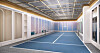 A tennis court will open on the third floor of Lotte World Mall in southern Seoul on Saturday. [LOTTE DEPARTMENT STORE]