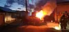 A 2019 Ioniq EV model catches fire while charging on Jeju Island on Monday. [JEJU FIRE SAFETY HEADQUARTERS]