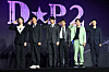 From left; actors Kim Ji-hyun, Ji Jin-hee, Jung Hae-in, Koo Kyo-hwan, Kim Sung-kyun and Son Suk-ku pose for a photo during the press conference for the second season of ″D.P.″ at Grand Inter Continental Seoul Parnas in Gangnam District, southern Seoul, on Tuesday. [YONHAP]