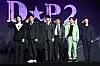 From left; actors Kim Ji-hyun, Ji Jin-hee, Jung Hae-in, Koo Kyo-hwan, Kim Sung-kyun and Son Suk-ku pose for a photo during the press conference for the second season of ″D.P.″ at Grand Inter Continental Seoul Parnas in Gangnam District, southern Seoul, on Tuesday. [YONHAP]