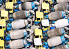Transport vehicles for ready-mixed concrete are parked at a cement factory in Anyang, Gyeonggi, on Monday.[YONHAP]