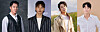 From left, actors Lee Kyu-hyung, Lee Yi-kyung, Tei and Min Woo-hyuk will star in the musical remake of 'Crash Landing on You' [SHON COMPANY, YONHAP]