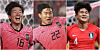 From left: Hwang Ui-jo, Kwon Chang-hoon and Kim Min-jae [YONHAP]