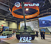 Hanwha Aerospace introduces its K9A2 self-propelled artillery at the Association of the U.S. Army (AUSA) 2024 Annual Meeting & Exposition in Washington on Monday. [YONHAP]
