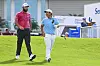 Kim Joo-hyung, left, and Jon Rahm leave the first tee during the final round of the Sentry Tournament of Champions on The Plantation Course at Kapalua on Jan. 8 in Kapalua, Maui, Hawaii. [PGA TOUR]