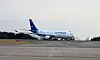 A Fly Gangwon plane arrives at Yangyang International Airport in Gangwon. [YONHAP]